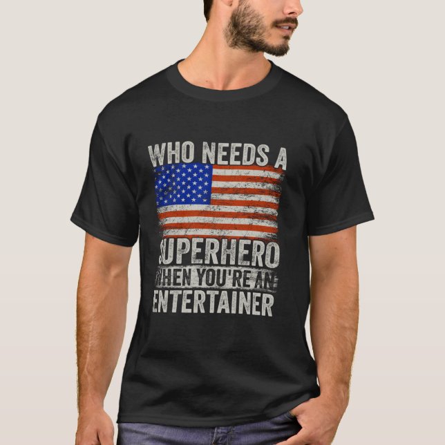 T-shirt Funny De l'environnement Scientist Superhero Vinta (Devant)
