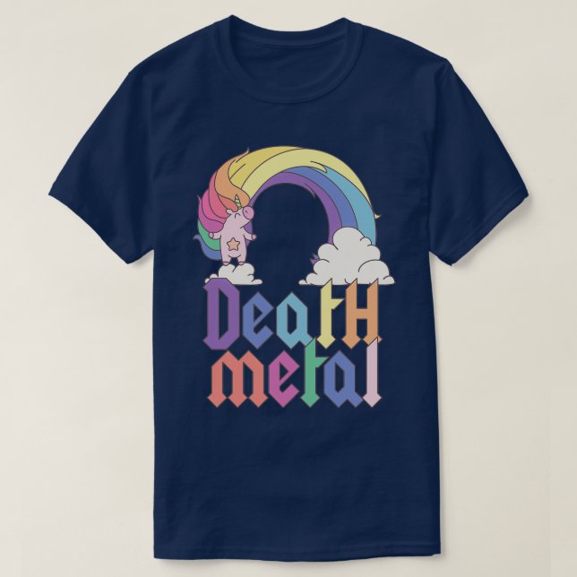 T-shirt Funny Deal Metal Unicorn Cute Rock Music Band Lov (Design devant)