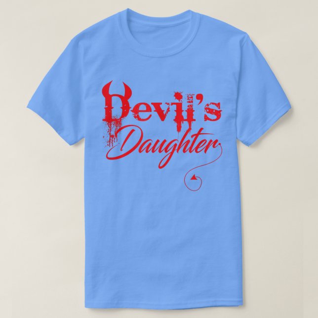 T-shirt Funny Devil's DaughterHalloween Costume Horror 128 (Design devant)