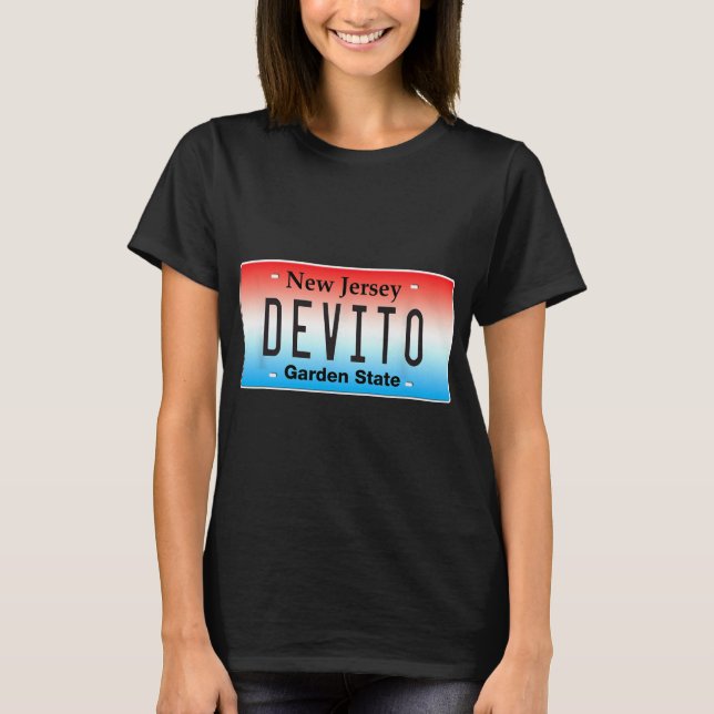 T-shirt Funny Devito New Jersey Italian American Nj Cutlet (Devant)