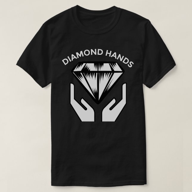 T-shirt Funny Diamond Hands I Like The Stock Gift Top  (Design devant)