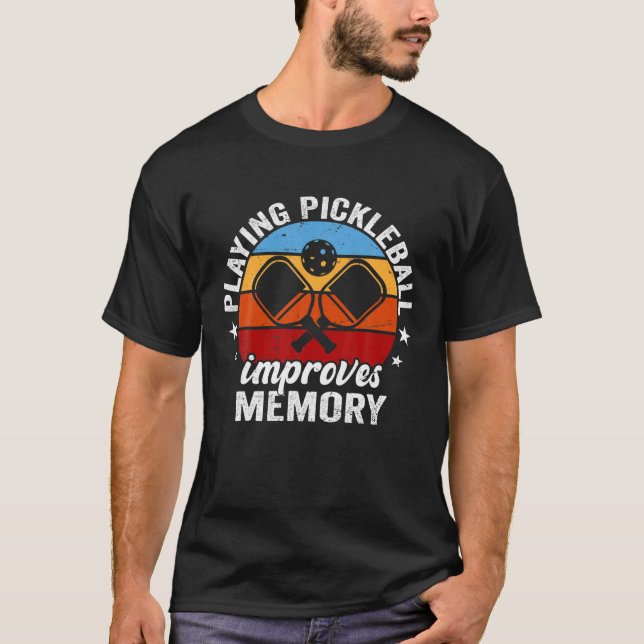 T-shirt Funny Dink Player Playing Pickleball Improves Memo (Devant)