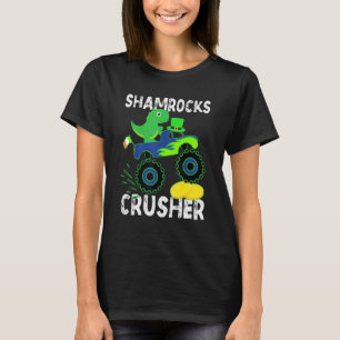 T-shirt Funny Dinosaur Monster Camion St Patrick's Day Boy