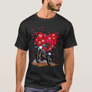 T-shirt Funny Dirt Vélo Amoureux Forme Coeur Vélo Coeur