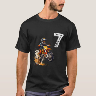 T-shirt Funny Dirt Vélo Motocross 7 Ans M
