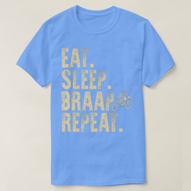 T-shirt Funny Dirtbike Art For Men Boys (Design devant)