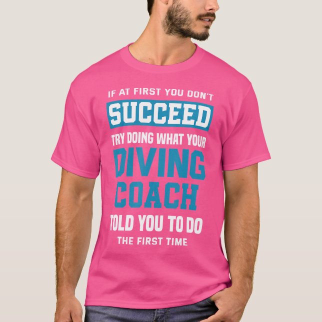T-shirt Funny Dive Plongée instructeur de plongée plongée  (Devant)