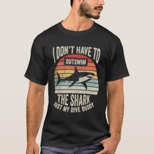 T-shirt Funny Diver Shirt Retro Plongée sous-marine Plongé