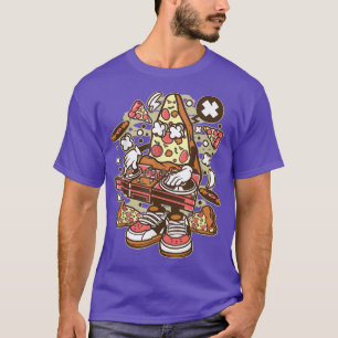 T-shirt Funny DJ Design Pizza Sound Engineer Disque Jockey