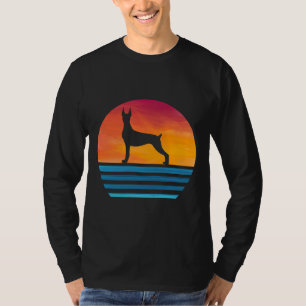 T-shirt Funny Doberman Maman Amoureux des chiens Vintage S