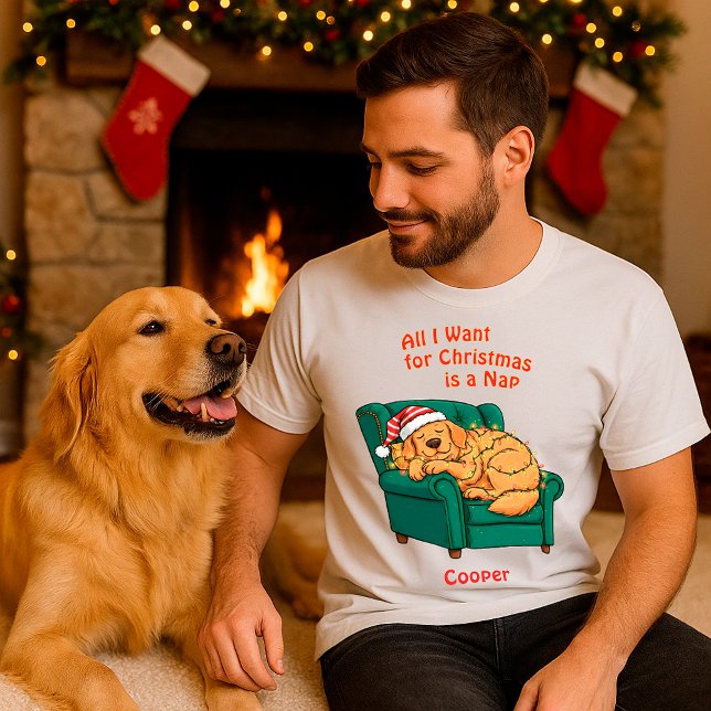 T-shirt Funny Dog Cute Labrador Christmas Personalized  (Créateur téléchargé)