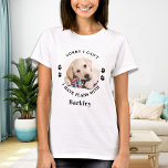 T-shirt Funny Dog Lover Personalized Pet Photo<br><div class="desc">Sorry I can't I have plans with my dog! Surprise your favorite dog lover for birthday , Mothers Day or Christmas with this super cute custom pet photo t-shirt. Customize this dog lover t-shirt with your dog's favorite photo, and name. This dog mom shirt is a must for dog lovers...</div>