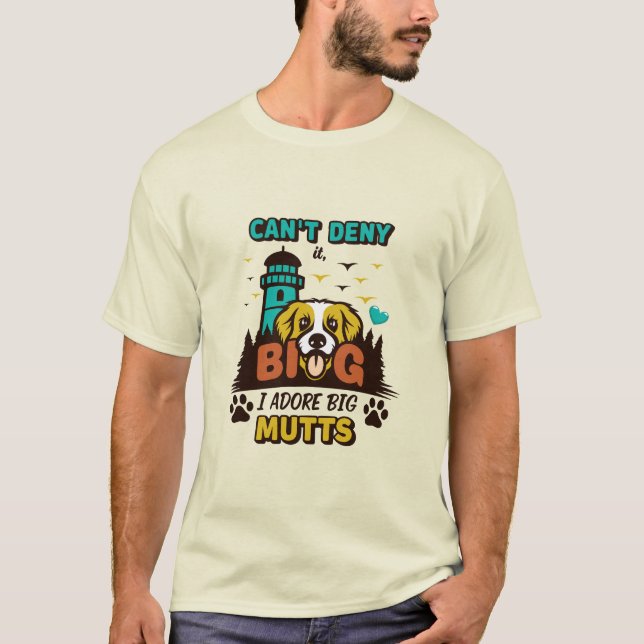 T-shirt funny dog paw quote men's t-shirts, Dogs Lover (Devant)