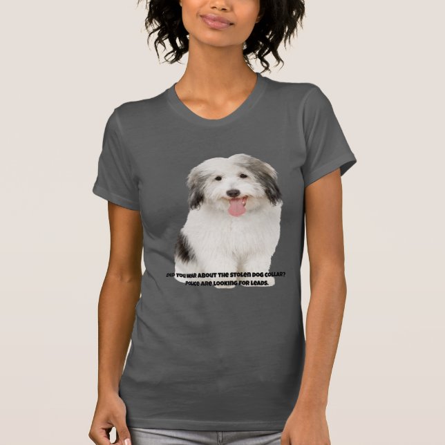 T-shirt Funny Dog Print - Avez-vous entendu parler (Devant)