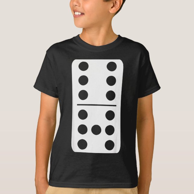 T-shirt Funny Domino Meme Six Seven Play Strategy Number H (Devant)