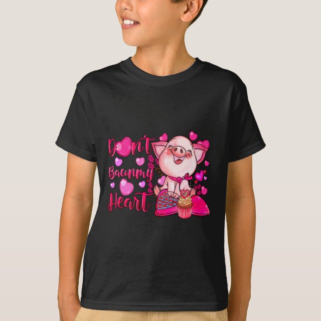 T-shirt Funny Dont Bacon My Heart Cute G Valentines Da  (Devant)