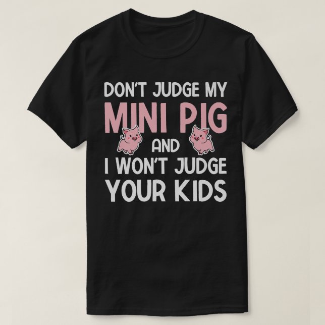T-shirt Funny Don't Judge (Design devant)