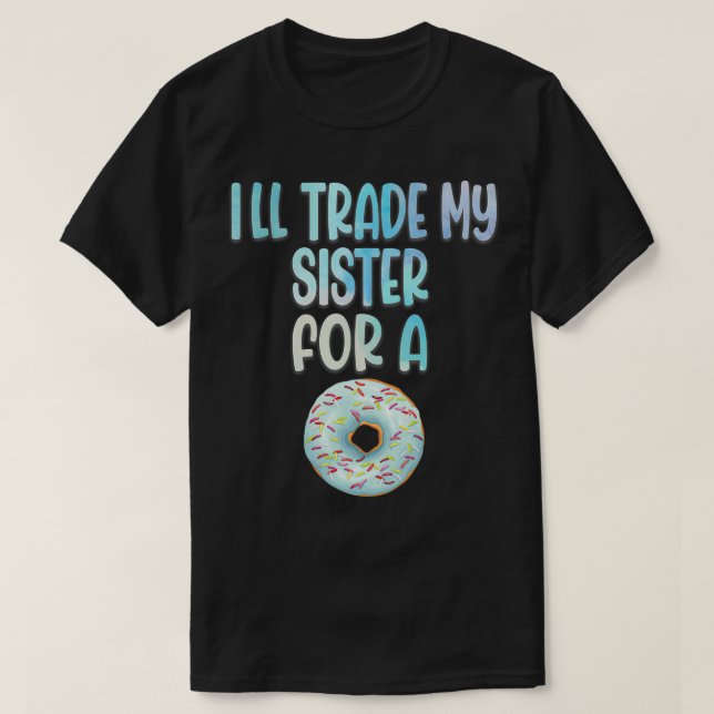 T-shirt Funny Donut Lover (Design devant)
