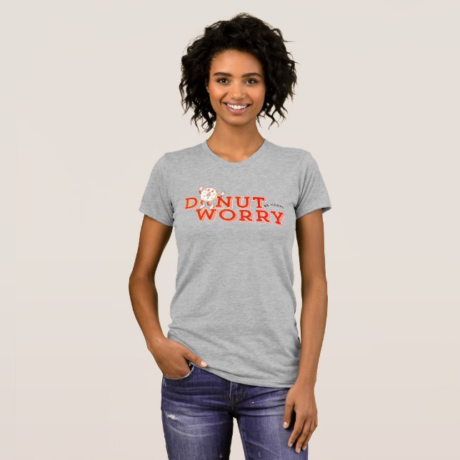 T-shirt Funny Donut Worry tee (Devant entier)