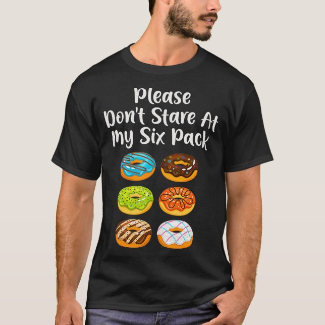 T-shirt Funny Doughnut Donut Lover Please Dont Stare At (Devant)