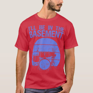 T-shirt Funny Drummer Art Men Women Drumming Drum Set Musi