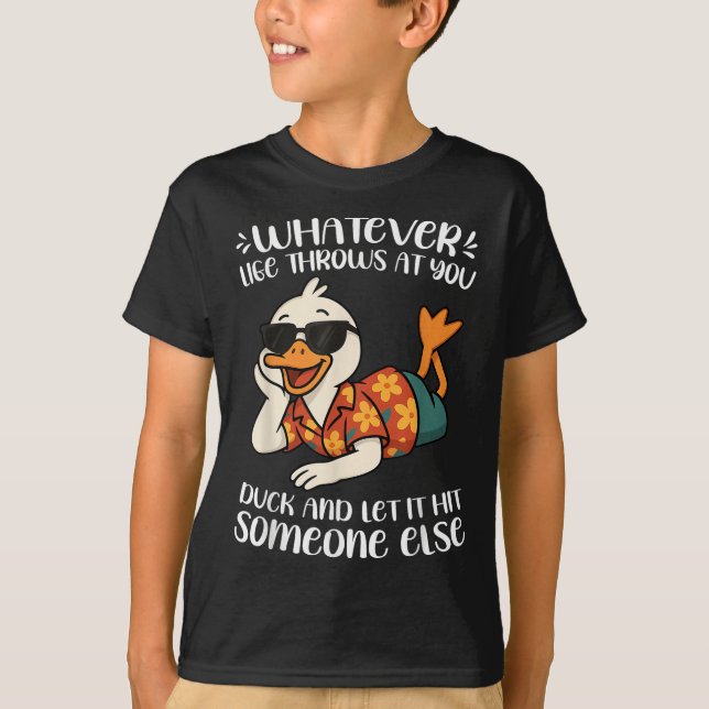 T-shirt Funny Duck Shirt Drôle Citation Tee - shirts Graph (Devant)