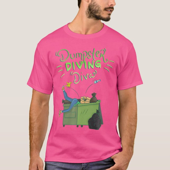 T-shirt Funny Dumpster Diva Sf Diva (Devant)