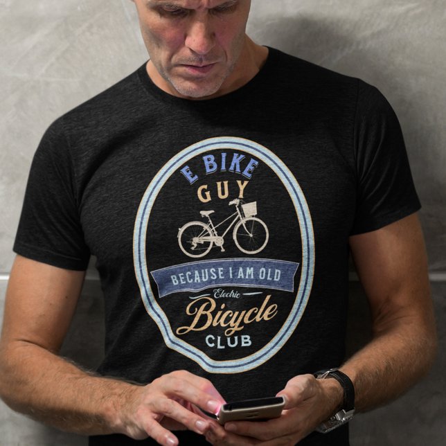 T-shirt Funny E Bike (E Bike T Shirt for Men)
