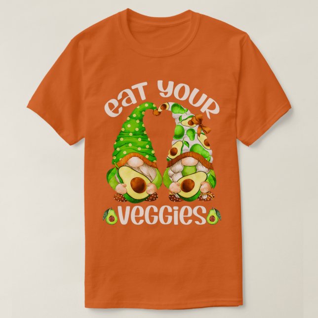 T-shirt Funny Eat Your Veggies Fresh Avocado (Design devant)