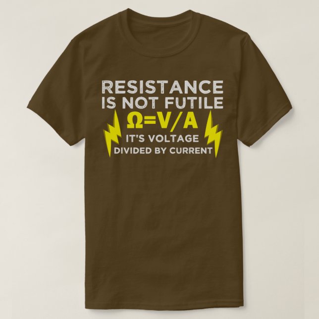 T-shirt Funny electrician (Design devant)