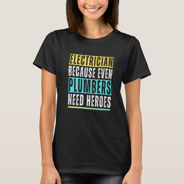 T-shirt Funny Electrician Art Men Women Electrical Enginee (Devant)
