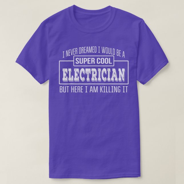 T-shirt Funny Electrician Funny Cadeau (Design devant)