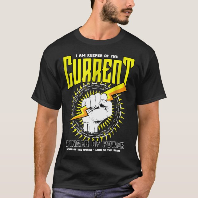 T-shirt Funny Electrician Gift  Electrical Engineer Linema (Devant)