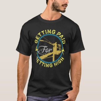 T-shirt Funny Electrician Gift Electrical Power Lineman Me