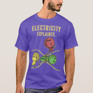 T-shirt Funny Electricity explique Ohm Law Graphics