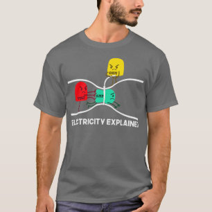 T-shirt Funny Electricity Expliqué Stuff I Enseignant Nerd