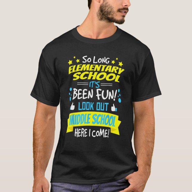 T-shirt Funny Élémentaire Chemise 6ème Graduation (Devant)