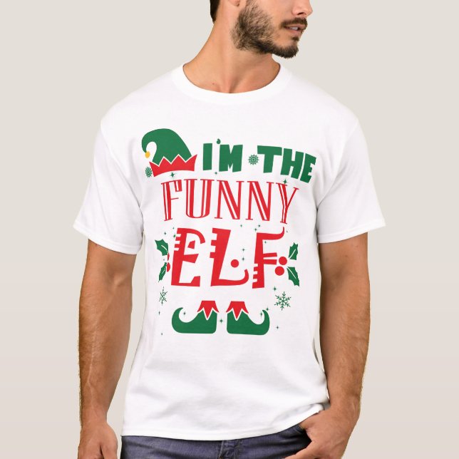 T-SHIRT FUNNY ELF (Devant)