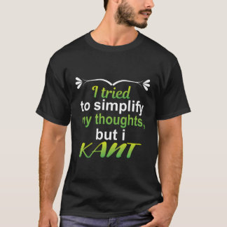 T-shirt Funny Emmanuel Kant Philosophie Graphique