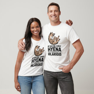 T-shirt Funny Emotional Support Hyena Funny Mental Health 