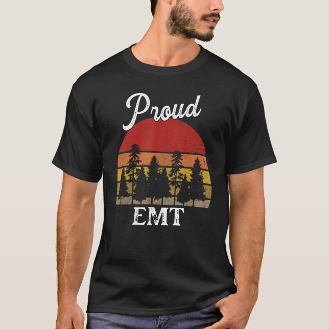 T-shirt Funny Emt Shirts Job Title Professions (Devant)