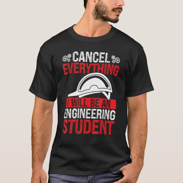 T-shirt Funny Engineering Student Engineering School Gradu (Devant)