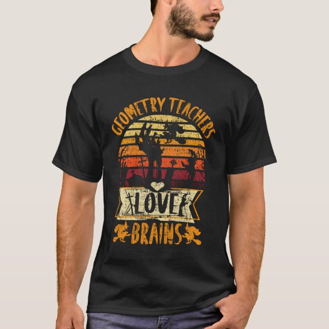 T-shirt Funny Enseignant Chemise Géométrie Enseignants Aim (Devant)