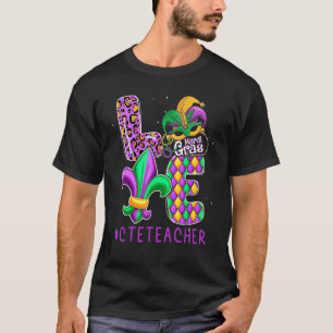 T-shirt Funny Enseignant Cte Mardi Gras Famille Matching O