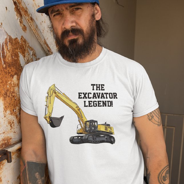 T-shirt Funny Excavator Legend Opérateur d'équipement lour (Créateur téléchargé)
