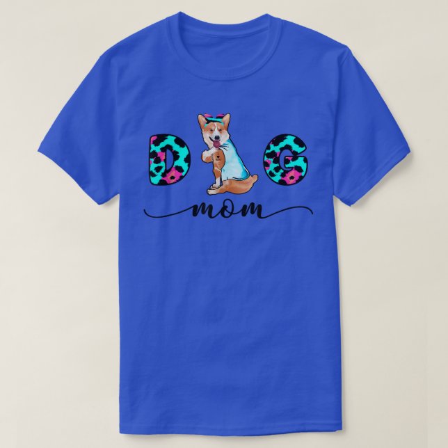 T-shirt Funny Face Corgi Pet Tattoo (Design devant)