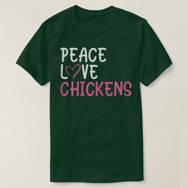 T-shirt Funny Farm Lover Chickens Graphic for Women and Gi (Design devant)