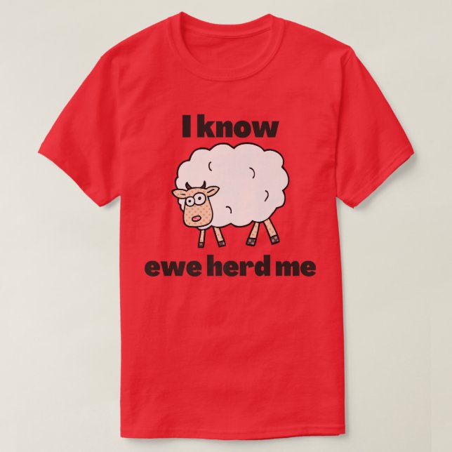 T-shirt funny farmer sheep ewe Fathers Day Dad Jokes  (Design devant)