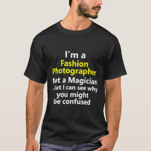 T-shirt Funny Fashion Photographe Emploi Carrière Professi