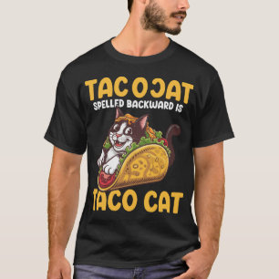T-shirt Funny Feline TacoCat épelé vers l'arrière est Taco